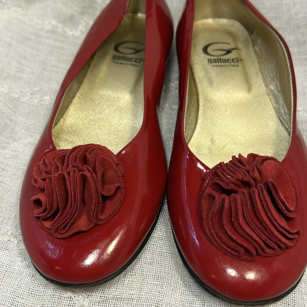 Gallucci made in Italy leather ballet flats